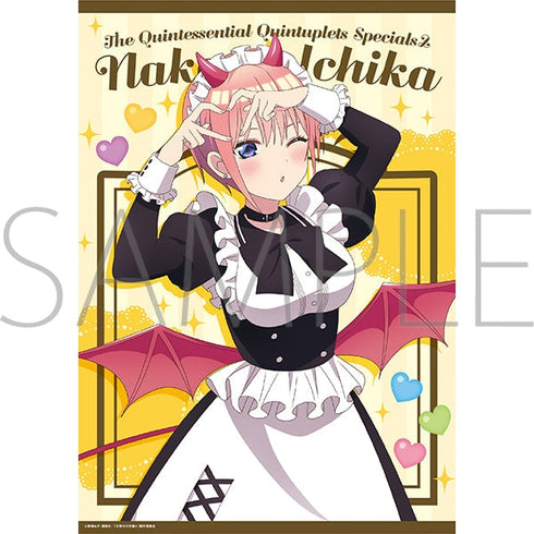 『五等分の花嫁*』クリアポスター/(小悪魔メイド)中野一花
